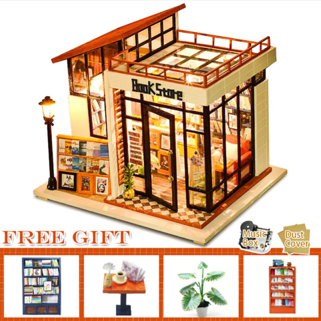 CUTEBEE DIY Dollhouse Kit Wooden Doll House