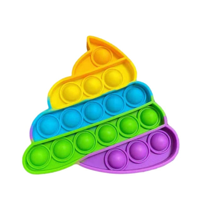Octagon Printing Fidget Toy Popit Squeeze Bubble Sensory Educational Toys Continue
