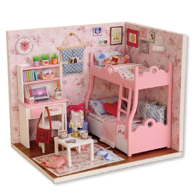 Cutebee DIY DollHouse Kit Wooden Doll Houses TD16