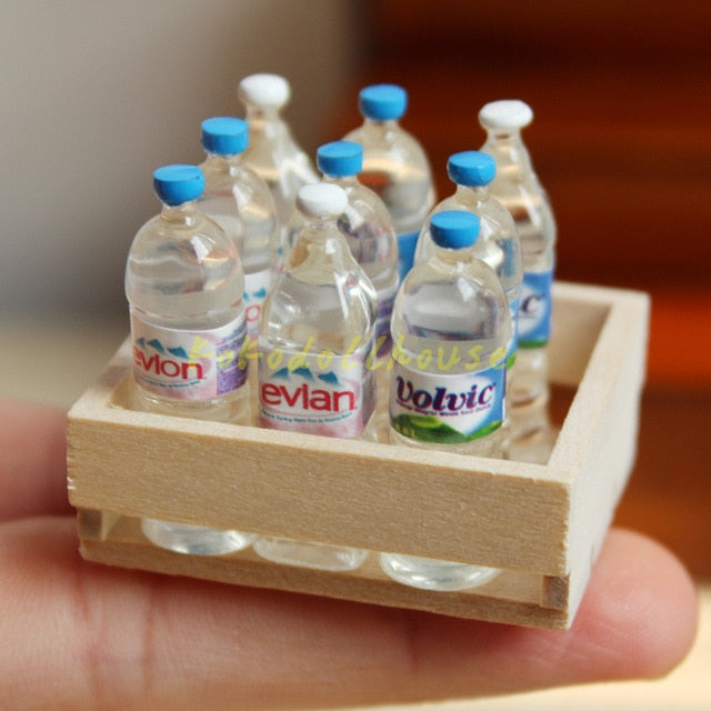 Coke Water Bottle Miniature Mini 1:12 Scale Dollhouse Beverage Model for BJD Barbie's Doll House Kitchen Food Toy Accessories