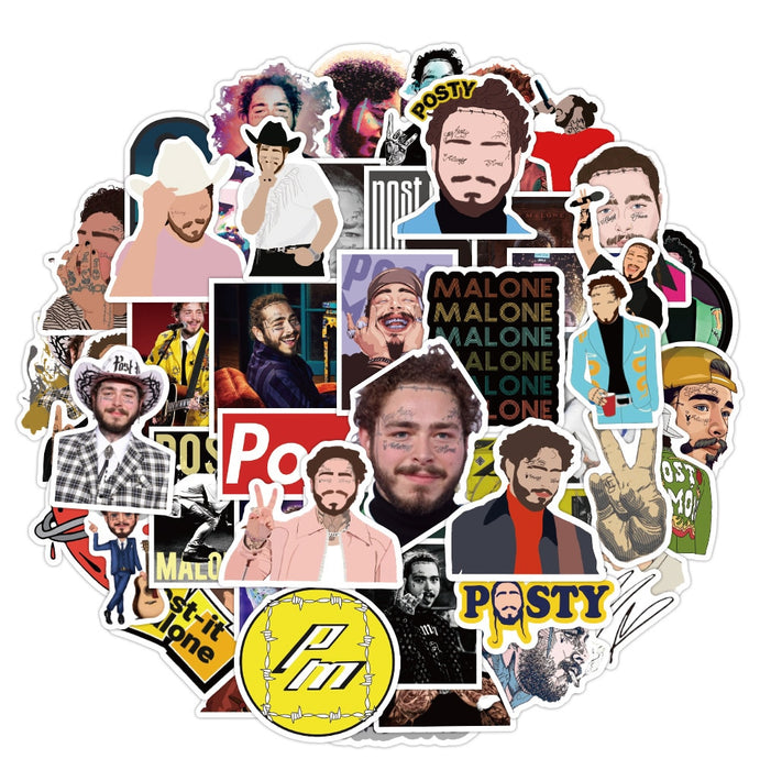 10/50PCS Singer Post Malone Styles Graffiti Stickers