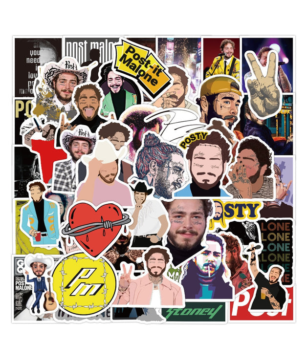 10/50PCS Singer Post Malone Styles Graffiti Stickers