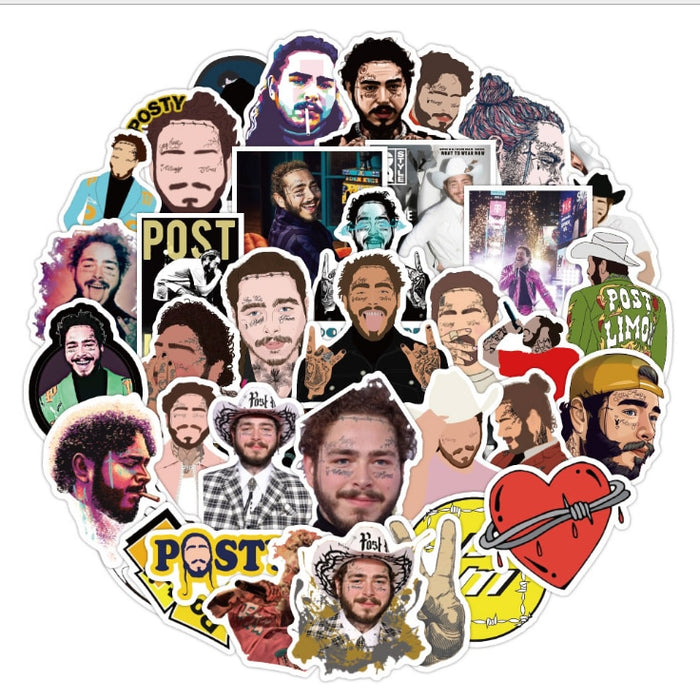 10/50PCS Singer Post Malone Styles Graffiti Stickers