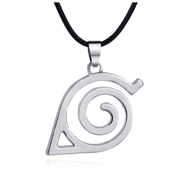 Anime Cosplay Necklace Akatsuki Organization Red Cloud Sign Metal Pendant Necklaces For Men Women Jewelry Accessories