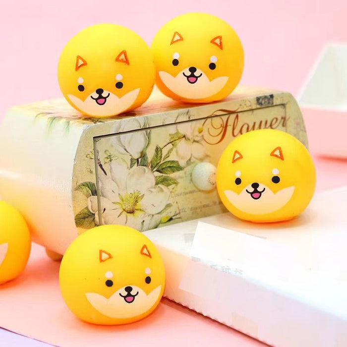 Globbles Balls Sticky Ball Corgi Chicken Pig Decompression Adult Kids Toys 4pcs/lot Sticky Wall Balls Anti Stress Globbels