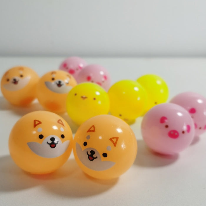 Globbles Balls Sticky Ball Corgi Chicken Pig Decompression Adult Kids Toys 4pcs/lot Sticky Wall Balls Anti Stress Globbels