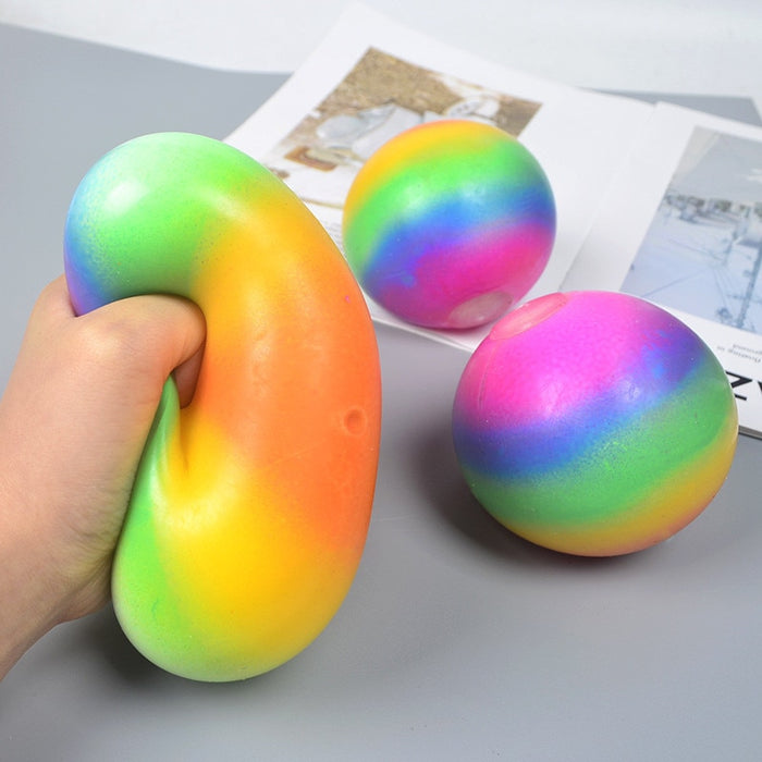 Fidget Toys Colorful Soft Foam TPR Squeeze Balls Toys