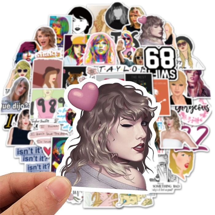 10/50PCS Singer Taylor Alison Swift Stickers