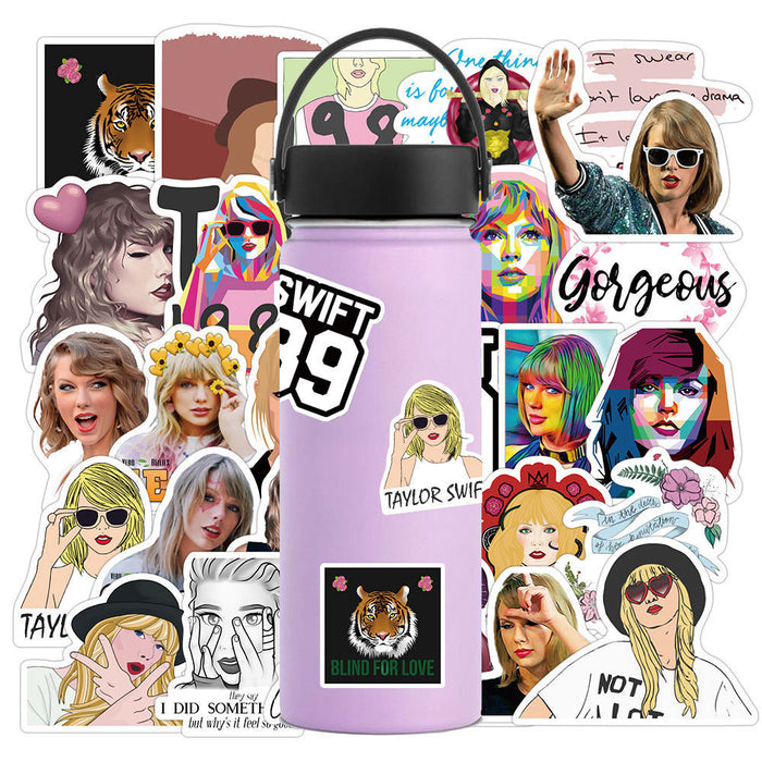 10/50PCS Singer Taylor Alison Swift Stickers