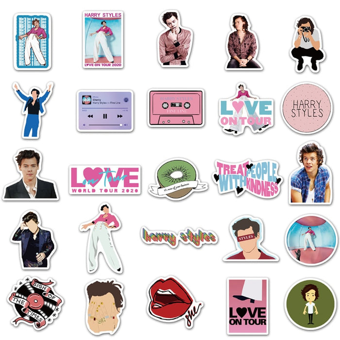 10/30/50pcs/pack British Singer Harry Edward Styles Stickers For Luggage Furniture Wall Desk Computer Decal TV Guitar Motorcycle