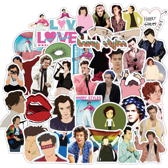 10/50pcs Famous Singer Harry Edward Styles Stickers