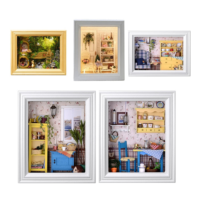 Cutebee DIY House Wooden Frame Miniature Doll Houses