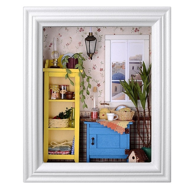 Cutebee DIY House Wooden Frame Miniature Doll Houses