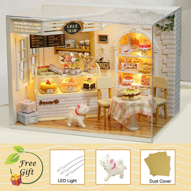 Cutebee Doll House Furniture Miniature Dollhouse