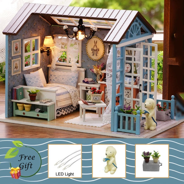 Cutebee Doll House Furniture Miniature Dollhouse