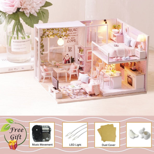 Cutebee Doll House Furniture Miniature Dollhouse