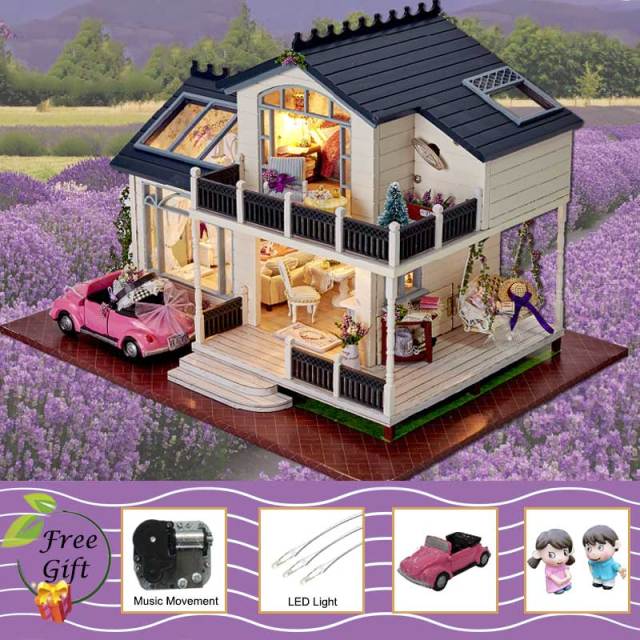 Cutebee Doll House Furniture Miniature Dollhouse