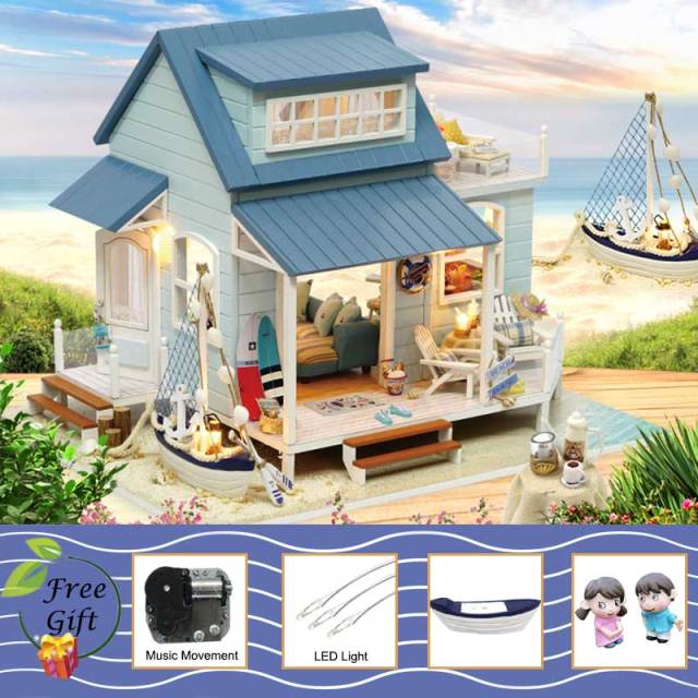 Cutebee Doll House Furniture Miniature Dollhouse