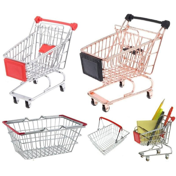 Bigs Size Kids Pretend Play Supermarket Hand Mini Cart