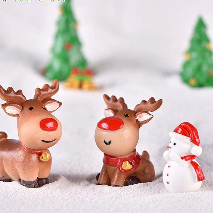Christmas Santa Snow Landscape Miniature