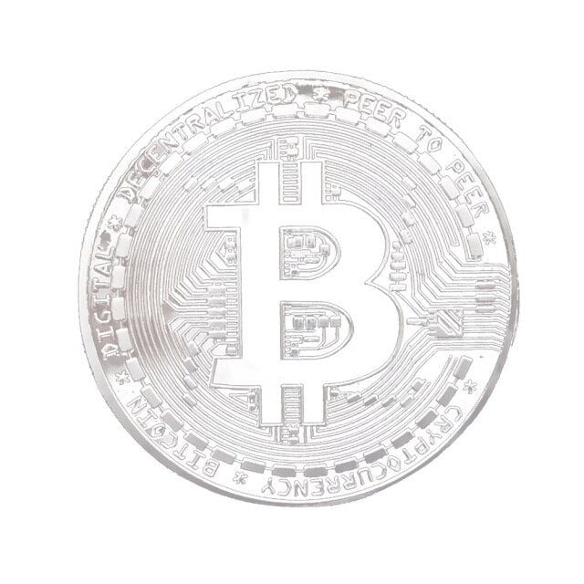 Gold Plated Bitcoin Coin Art Souvenir Great Gift Collectible Physical Metal Coin Crypto Commemorative Coin Exquisite Gifts