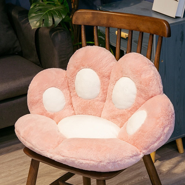 Stuffed Cat Paw Flower Pillow Plush Sofa Kawaii Paw Pillow Animal Seat Cushion Indoor Floor Home Chair Decor Children Gift