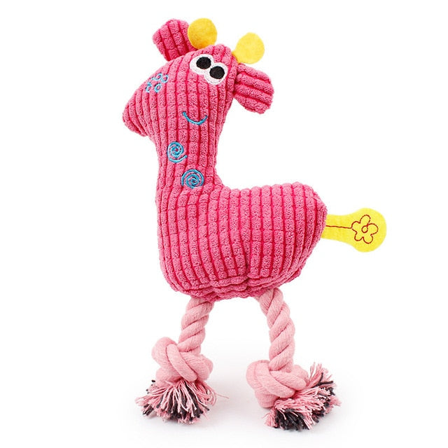 Resistance To Bite Squeaky Sound Pet Toy Cartoon Wild Goose Plush Dog Toys for Cleaning Teeth Puppy Dogs Chew Supplies