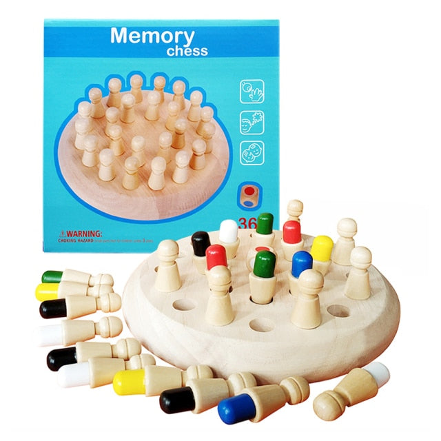 l Children Party Board Games Baby Educational Learning Toys Kids Wooden Toy Puzzles Color Memory Chess Match Game Intellectua