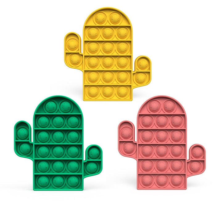 Cactus Funny Push Bubble Sensory Fidget Toys for Autism