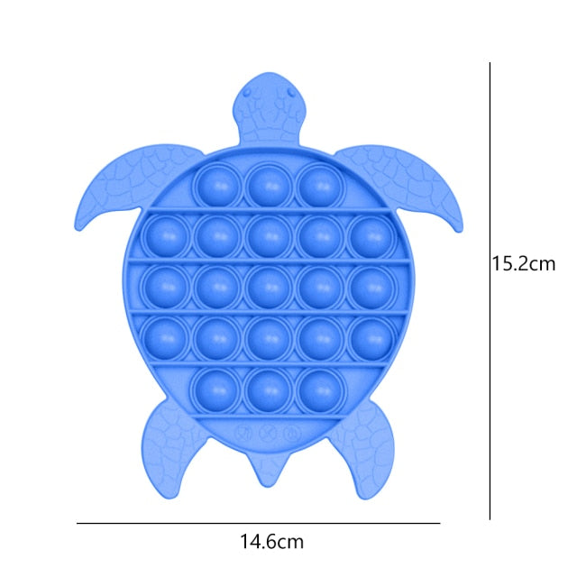 Tortoise Shape Push Bubble Sensory Toys Stress Reliever Fidget