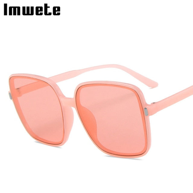 Women Luxury Designer Classic Eyewear Vintage Square Sun Glasses Oversized Sunglasses for Lady UV400 Big Frame