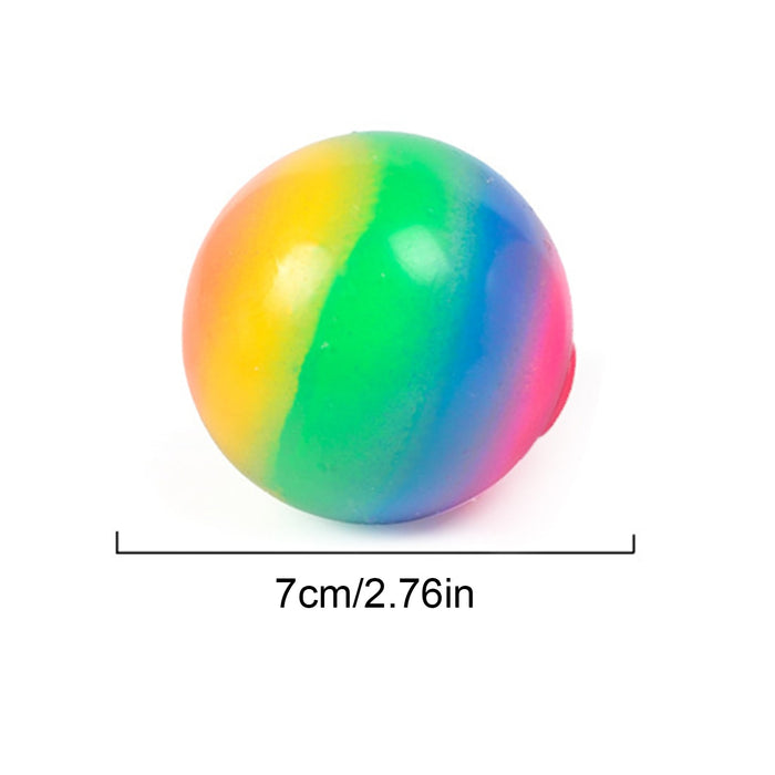 Adult Antistess Autism Special Needs Stress Reliever Toys For Chidren 7/9CM Rainbow Ball Decompression Toys Soft Squeeze Ball