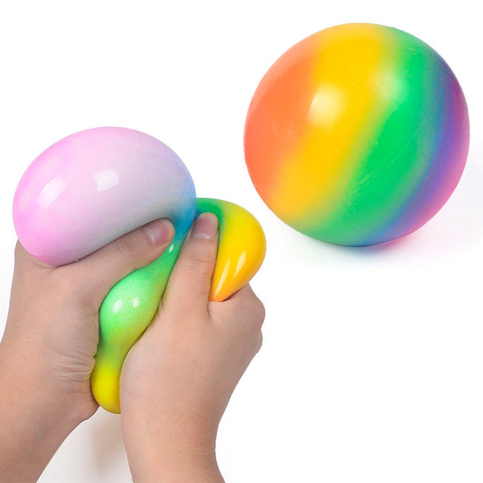 Fidget Toys Colorful Soft Foam TPR Squeeze Balls Toys
