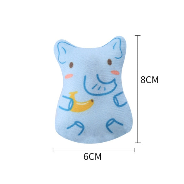 Animal Mint Kitten Teaser Playing Interactive Toy Funny Plush Cat Toys Training Dog Toys Supplies Lovely Plush Pet Accessories