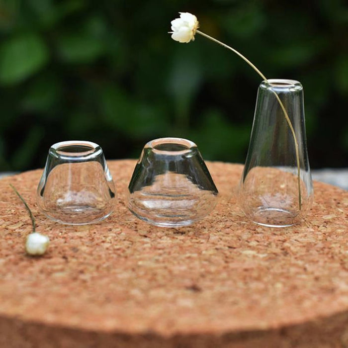 Glass Vase Model Miniatures Doll House 2Pcs 1:12 Accessories Dollhouse Decor Toy High Quality