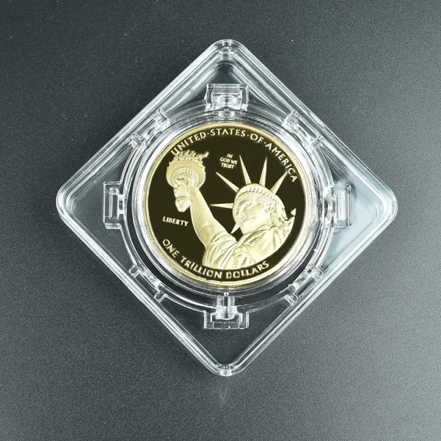360 Spin bit coin  crypto coin Commemorative coin doge coin  with BTC coin packag Litecoin Eth Ripple XRP Collectors Coin Gift