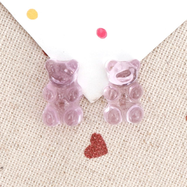 Transparent Bear Resin Water Droplets Decoration Crafts Toy