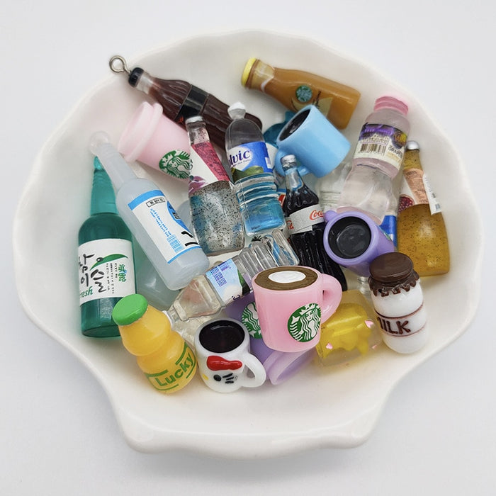 Coffee Cup Bottle Dollhouse Miniature Foods 1:6 Doll Furniture Food For Barbie Doll Living Room Accessories Kids Gift Pretend