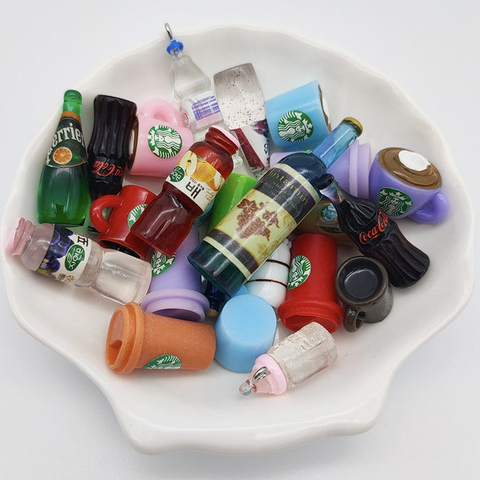 Coffee Cup Bottle Dollhouse Miniature Foods 1:6 Doll Furniture Food For Barbie Doll Living Room Accessories Kids Gift Pretend