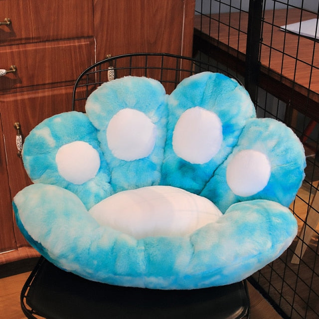 Stuffed Cat Paw Flower Pillow Plush Sofa Kawaii Paw Pillow Animal Seat Cushion Indoor Floor Home Chair Decor Children Gift