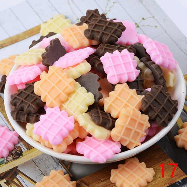 Artificial Fake Cake Miniature 5Pcs Resin Ornament Craft DIY Doll Food Kawaii Cakes Toy Flat Back Play Doll House Accessories