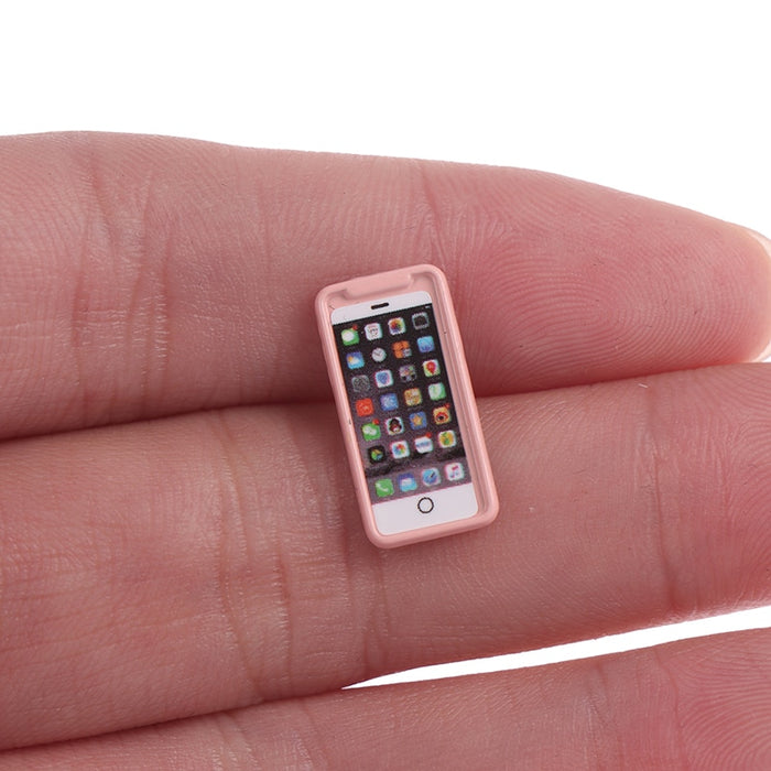 Cellphone Miniature Doll  Toy 1:12 Scale Phone Dollhouse Parts Accessories Doll Food Kitchen Living Room Doll