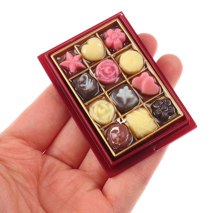 Mini Chocolate Model Food Toy 1 Set 1/6 And 1/12 Dollhouse Play Kitchen Miniature For House Doll Accessories
