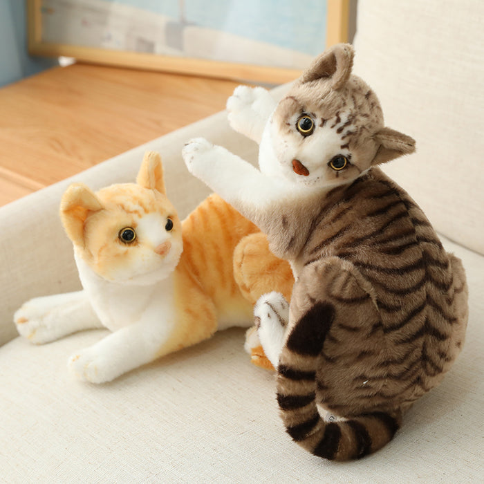 Soft Stuffed Animal Plush Kitten Toys 26/30/40cm Real-life Cute Plush Cat Doll for Children Cartoon Kids Girl Baby Birthday Gift