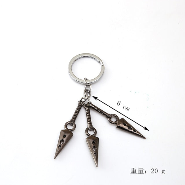 Anime Keychain Sasuke Key Chain Akatsuki Hat Pendant Keychains Key Holder Charm Chaveiro Anime Jewelry Souvenir Gift for Fans