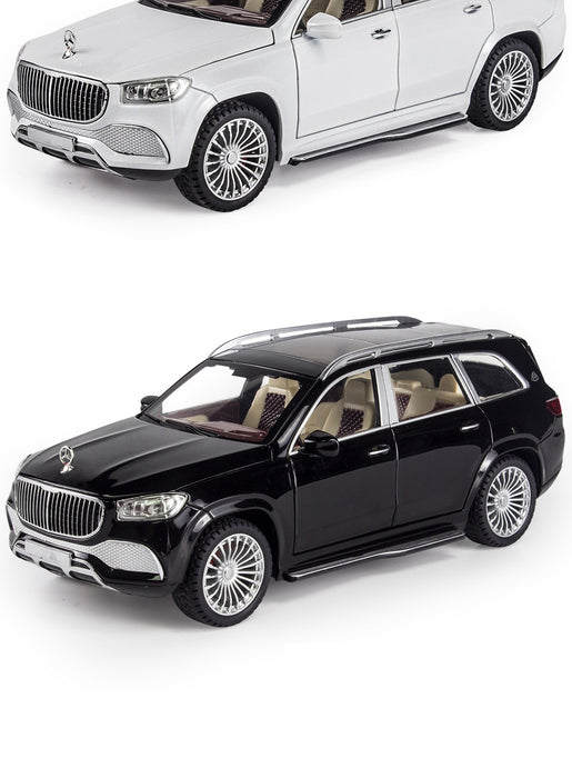 1:24 Maybach GLS600 Diecast Car Models High Simulation Vehicle Toy With Light Music 6 Doors Can Be Opened Gifts For Children