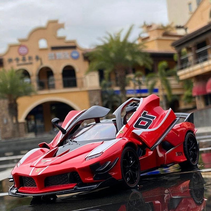 1:24 Ferrari-Laferrari FXXK Sports Car Alloy Car Model Diecasts & Toy Vehicles Model Car High Simulation Toys For Children