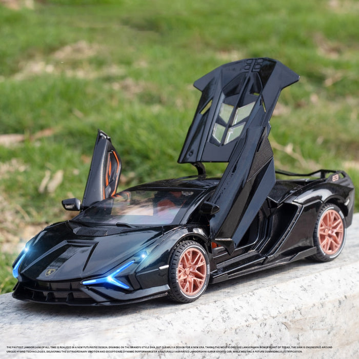2021 NEW 1:24 Lamborghini Sian FKP37 sports car simulation alloy car model crafts decoration collection toy tools gift