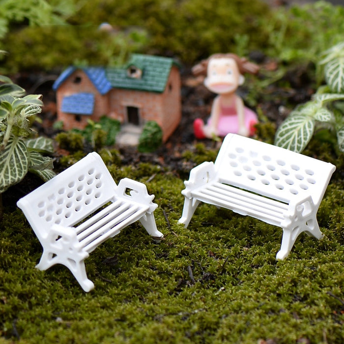 10Pcs/lot Mini Garden Decoration Chairs Miniature
