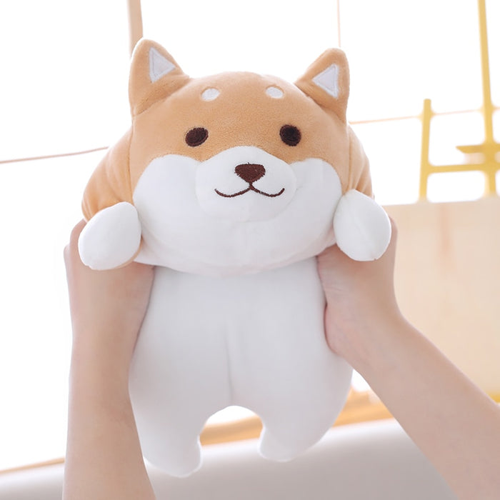 Kawaii Animal Cartoon Pillow Lovely Gift 36/55 Cute Fat Shiba Inu Dog Plush Toy Stuffed Soft for Kids Baby Children Good Quality